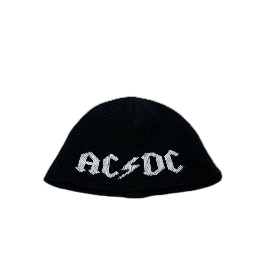 AC/DC Beanie Skull Cap Black One Size